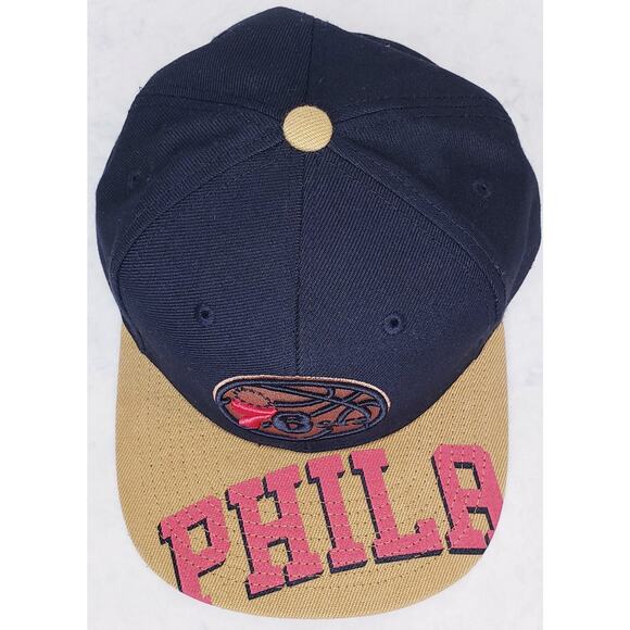 MITCHELL & NESS Original Fit Philadelphia 76ers Snapback Hat Baseball Cap~ OSFM - Picture 5 of 9